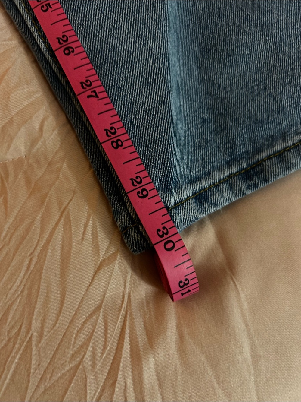 Nasty Gal Light Blue High-Rise Wide-Leg Jeans. Size 7/8 - Picture 9 of 10